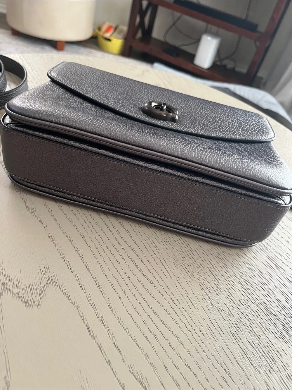 Coach Cassie Crossbody / Metallic Graphite & Novelty Strap - Picture 6 of 17